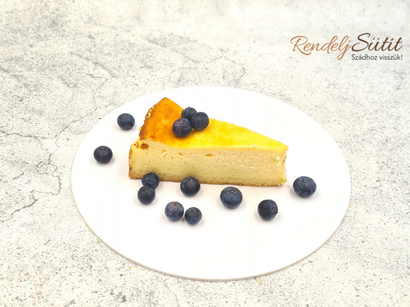 Sajttorta szelet