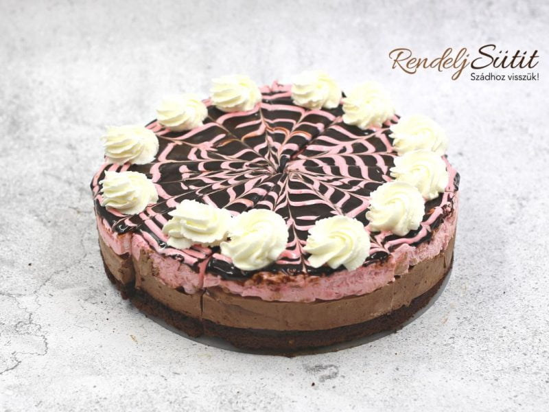 Tévedés torta - Málnás csokitorta - Torta házhoszllítás Rendeljsutit.hu